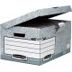 CONTENEDOR FELLOWES TAPA FIJA GRIS